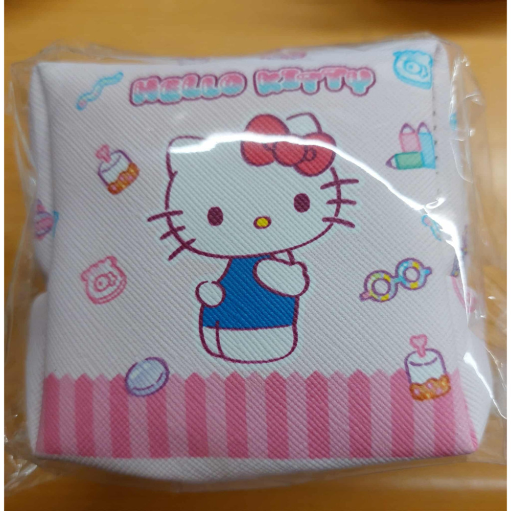 三麗鷗 KITTY 酷洛米 帕恰狗 大耳狗 皮質化妝包 小方萬用包 T型 零錢包-規格圖2