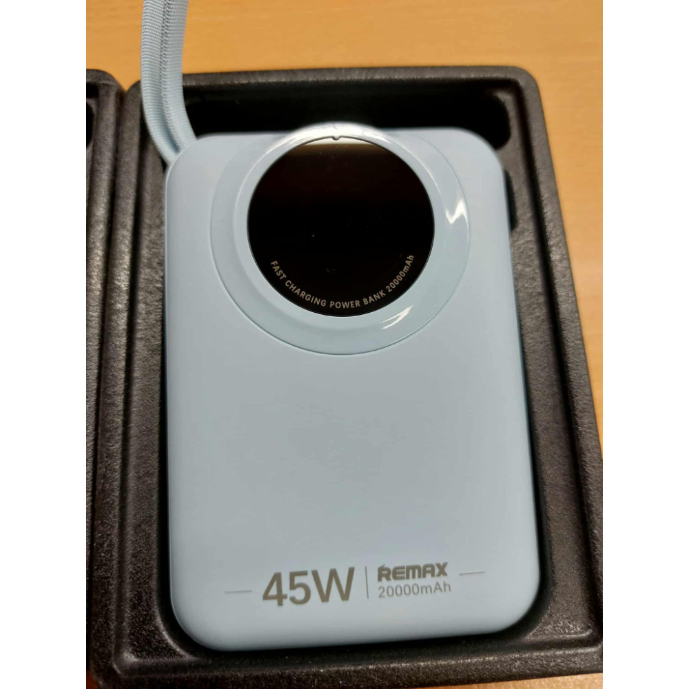 REMAX 潛航者 45W 自備雙線 快充線 數顯 大功率20000mAh 小巧 可上飛機 77WH 行動電源-規格圖5