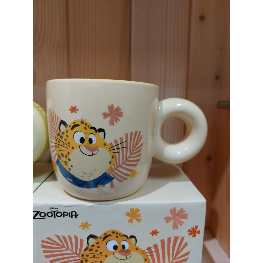 正版 迪士尼Zootopia 動物方城市 茱蒂 尼克 洪金豹 共三款 陶瓷 甜甜圈馬克杯 275ml-細節圖4