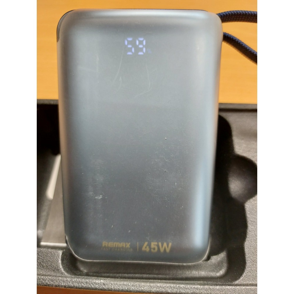REMAX  3C認證 自帶線快充 20000mAh TYPE-CLIGHTNING PD45W 快充 自帶線 行動電源-細節圖4