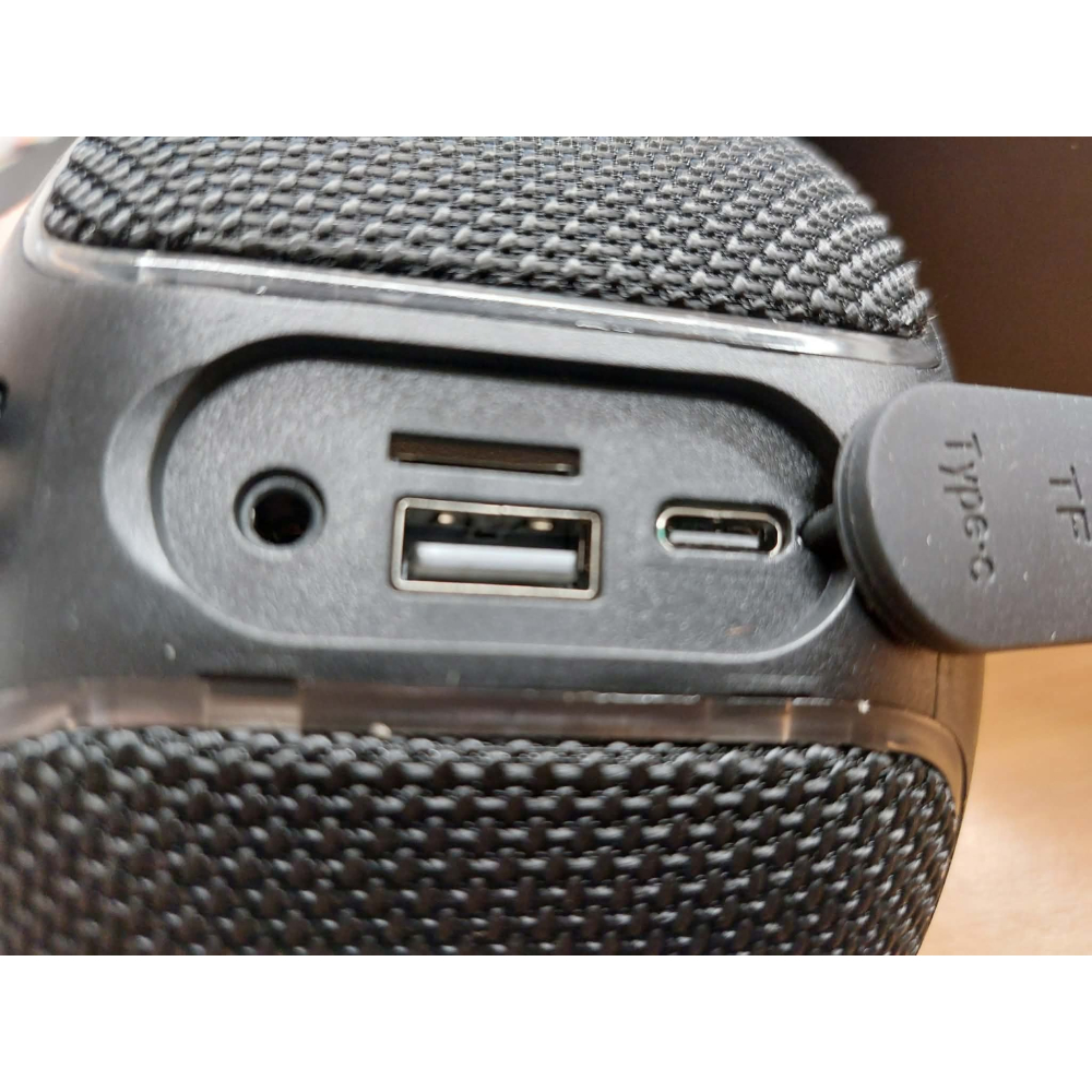 炫彩燈光便攜音響 藍芽喇叭 支援TF卡 USB-細節圖4