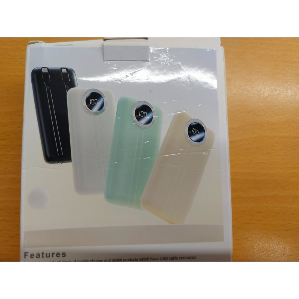 POWER BANK 自帶線 2萬容量 行動電源-細節圖3