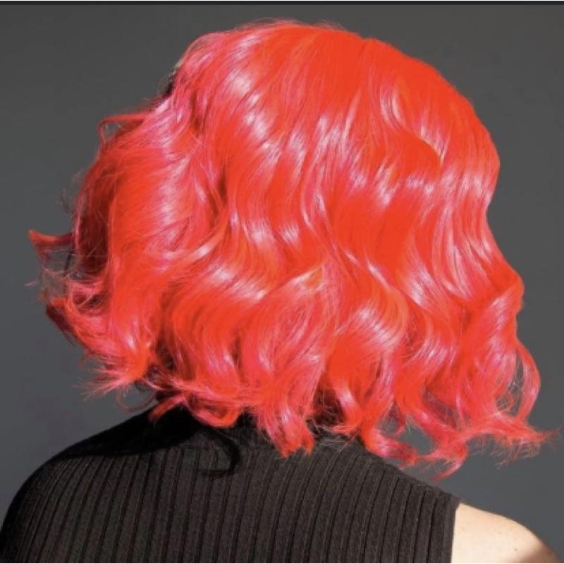 Manic Panic 最新色 Electric Pink Pussycat 電子螢光粉紅 黑燈管下發光-細節圖2