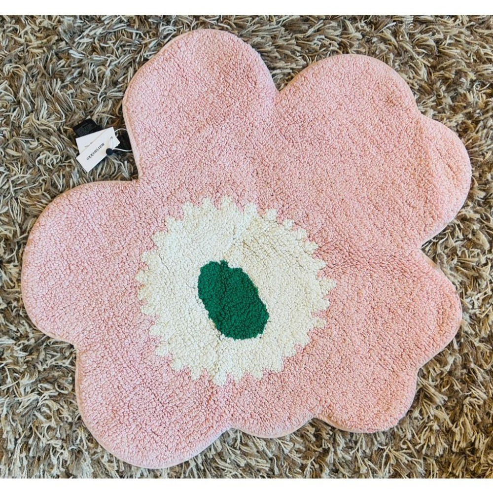 【現貨】️芬蘭 Marimekko 花型地墊 UNIKKO 地毯 3色可選-細節圖2
