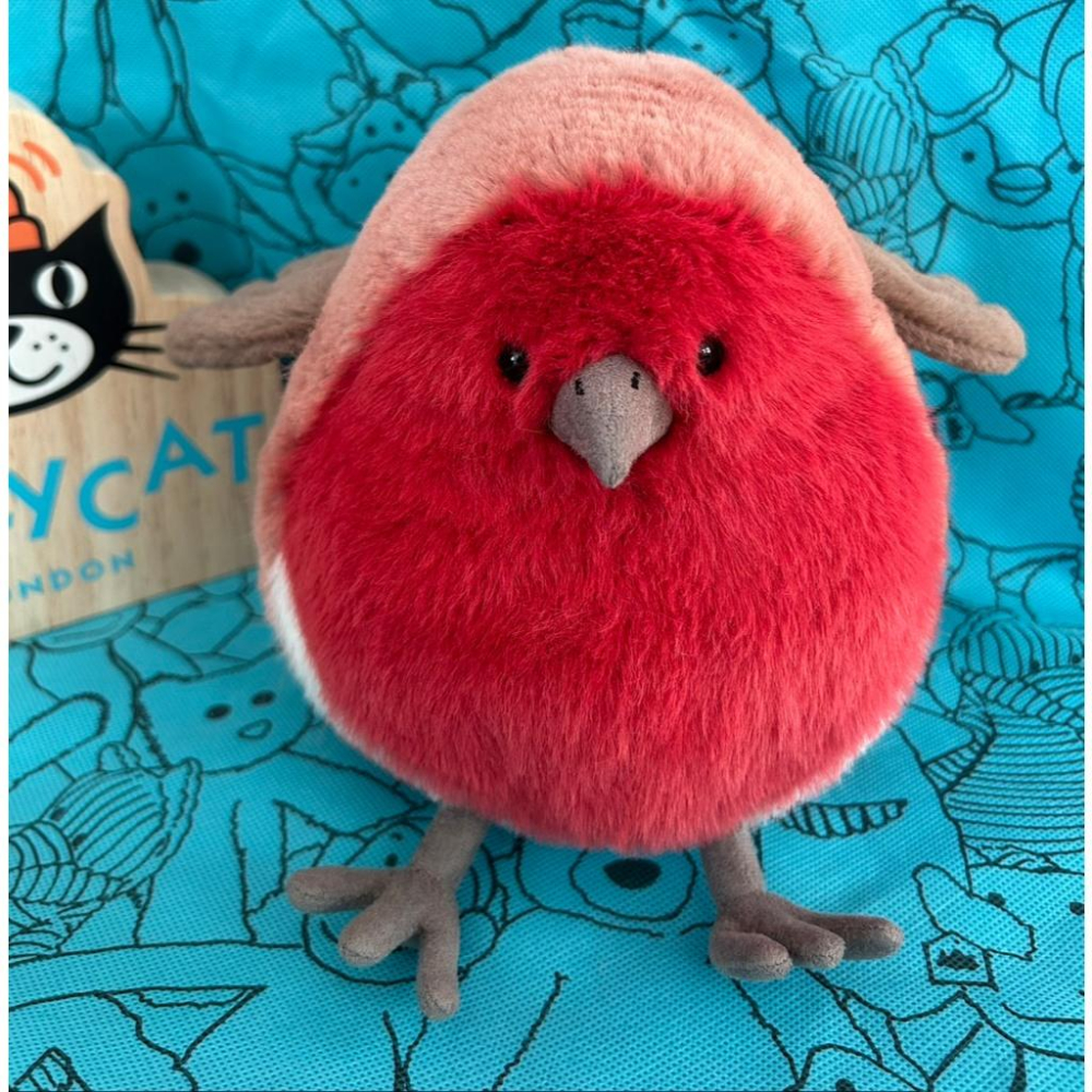 【現貨】英國Jellycat 聖誕新品 聖誕樹 水晶球 熱可可 聖誕兔 滑雪企鵝 小雪人 知更鳥-細節圖9