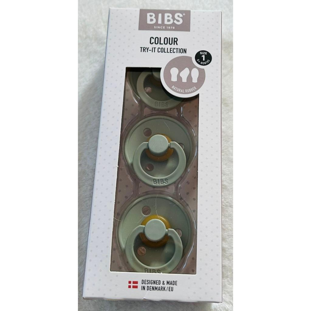 【現貨】丹麥 BIBS 1號 0-6個月膠奶嘴 天然橡膠 Try-It Collection 3入組 圓形/扁形/拇指型-細節圖4