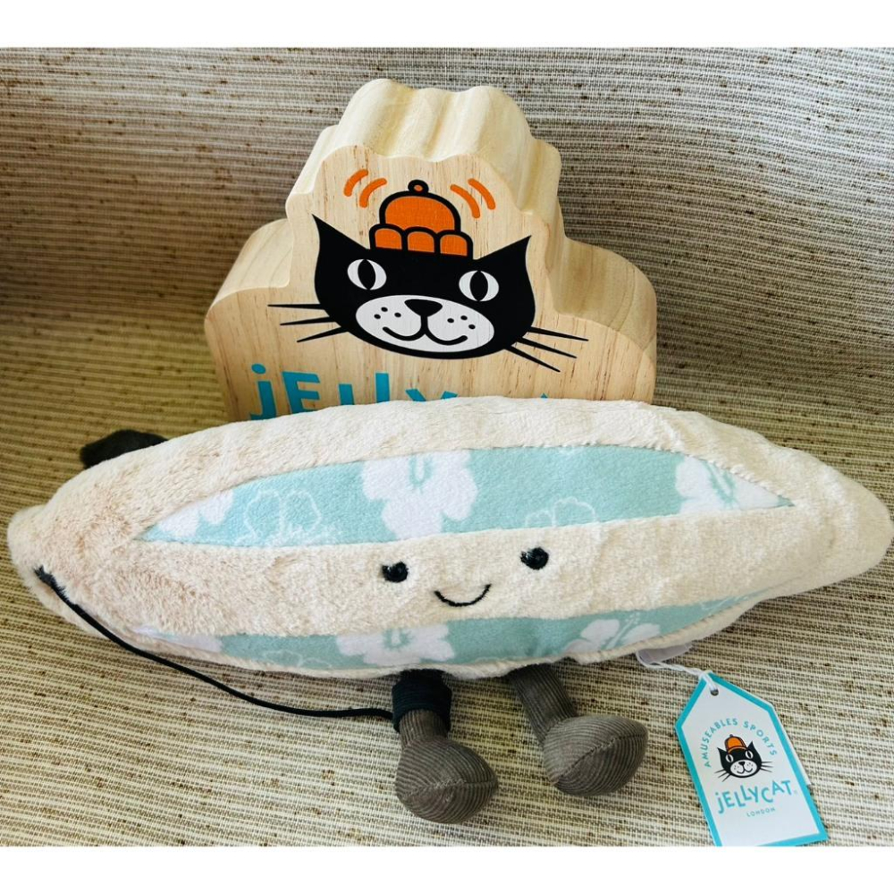 【現貨】英國Jellycat 2025 夏季新品 椰子 檸檬水 珊瑚 鯨鯊 衝浪板 火龍果-細節圖3