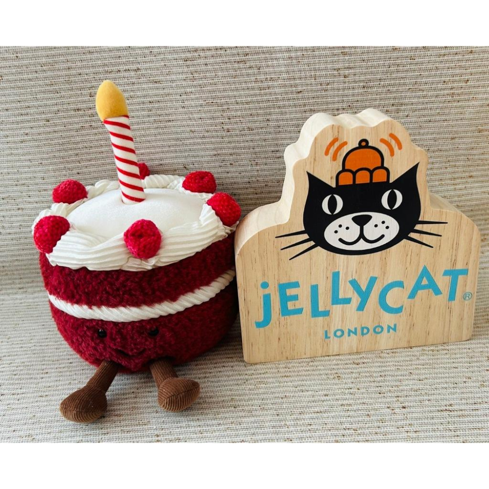 【現貨】英國Jellycat  Amuseable 紅絲絨蛋糕 彩虹生日蛋糕 草莓生日蛋糕-細節圖2