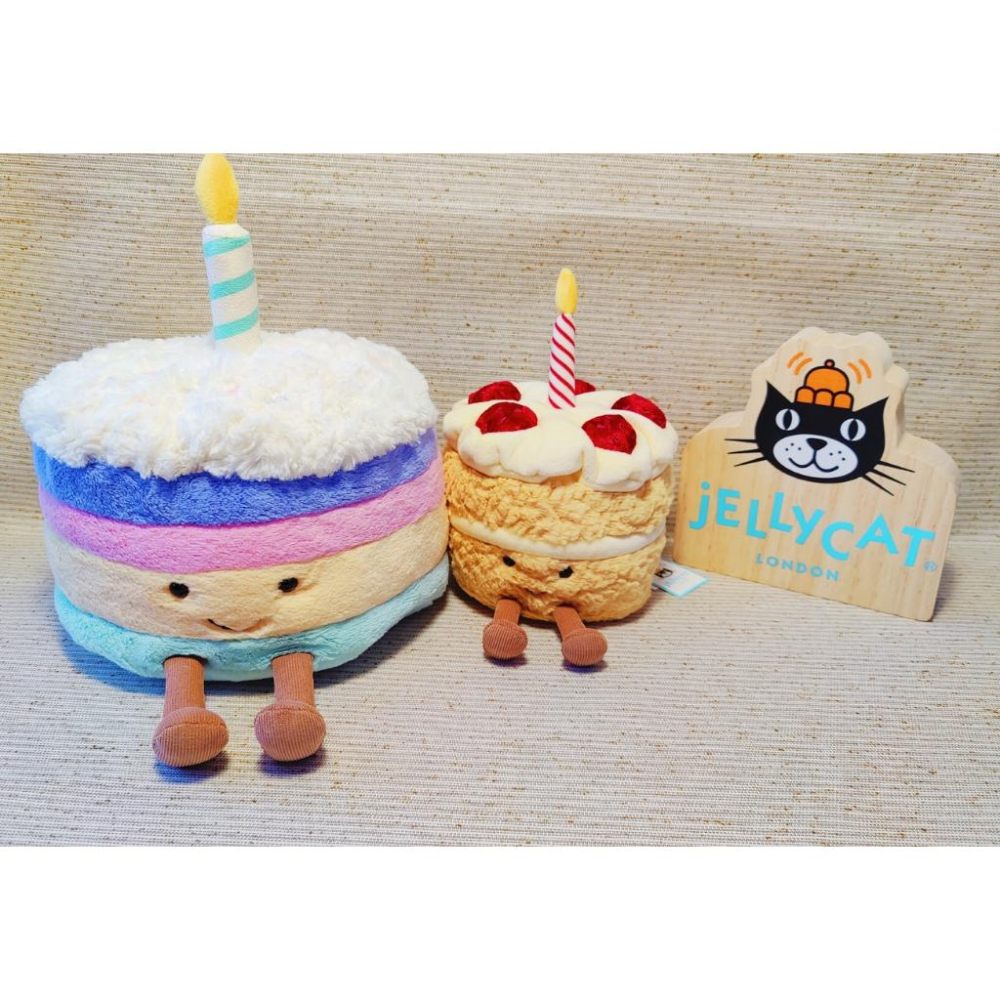 【現貨】英國Jellycat  Amuseable 紅絲絨蛋糕 彩虹生日蛋糕 草莓生日蛋糕-細節圖3