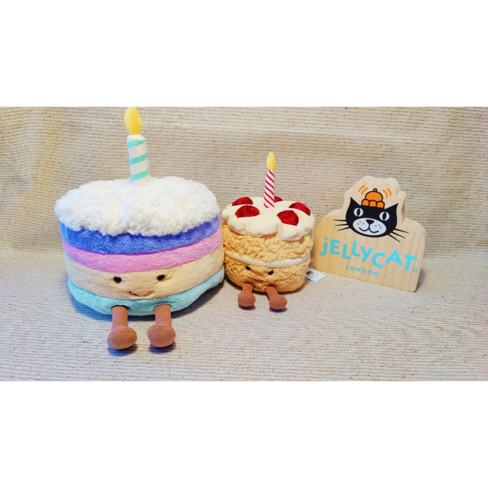 【現貨】英國Jellycat  Amuseable 紅絲絨蛋糕 彩虹生日蛋糕 草莓生日蛋糕-細節圖6