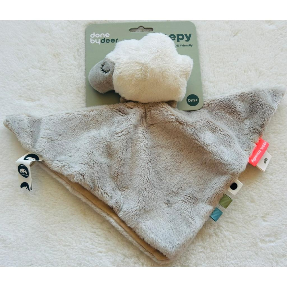 【現貨】丹麥 Done By Deer 柔軟 安撫巾 安撫毯 Cozy friend Dotti 小小農場-細節圖3
