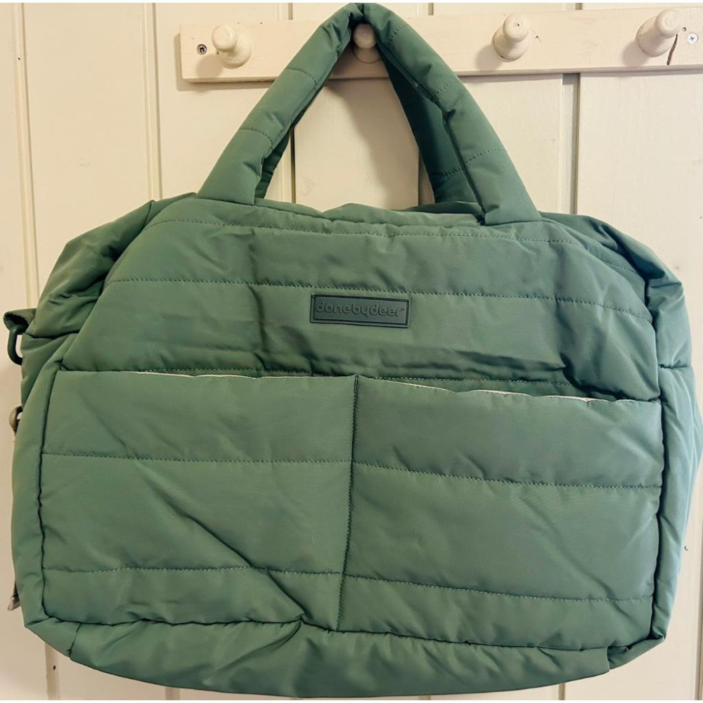 【現貨】️ 丹麥 DONE BY DEER 絎縫 媽媽包 外出包 防水 肩背/手提 新色黑色-細節圖4