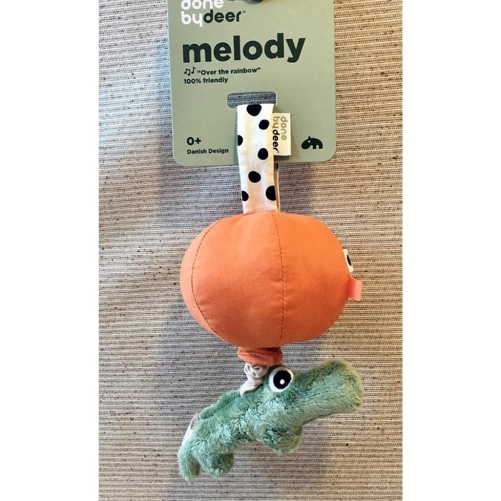 【現貨】丹麥 Done By Deer 安撫 音樂 拉鈴 Happy clouds Croco-細節圖2