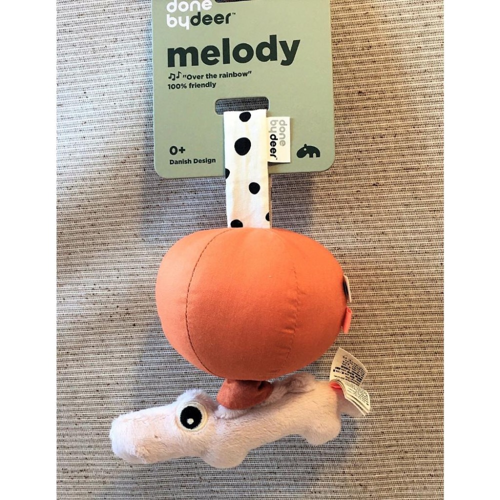 【現貨】丹麥 Done By Deer 安撫 音樂 拉鈴 Happy clouds Croco-細節圖3