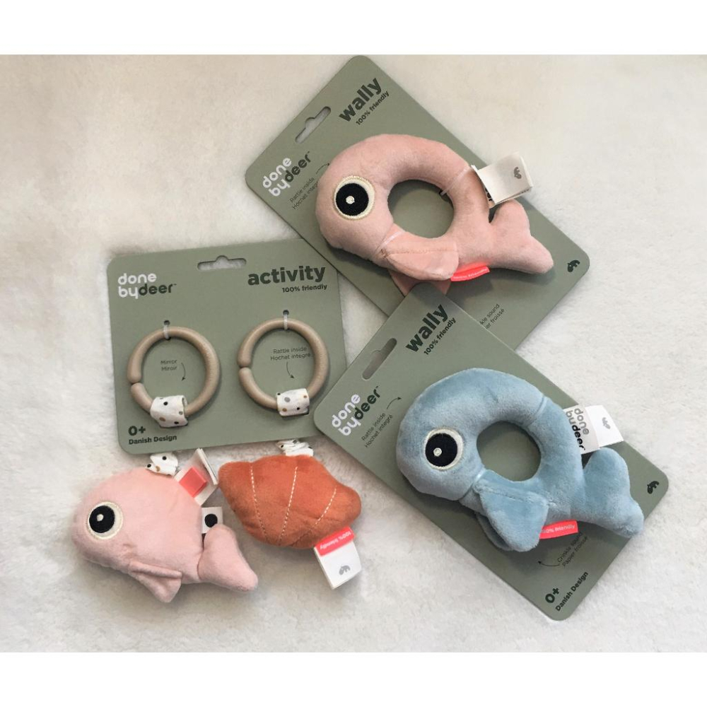 【現貨】️ 丹麥 DONE BY DEER 推車玩具 手搖鈴 2023 新款 Wally-細節圖3