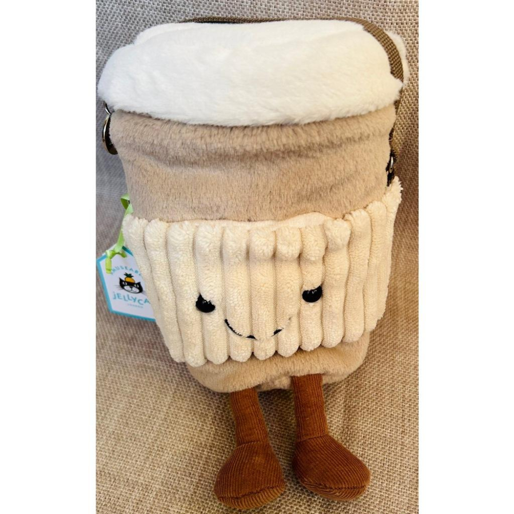 【現貨】英國 Jellycat  烏龜 彩虹 斜背包 青蛙 太陽 白雲 咖啡杯 可愛斜背包-細節圖6