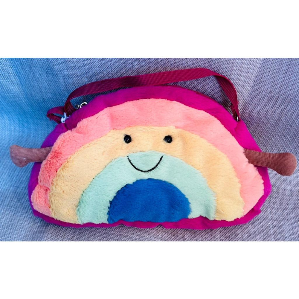 【現貨】英國 Jellycat  烏龜 彩虹 斜背包 青蛙 太陽 白雲 咖啡杯 可愛斜背包-細節圖7