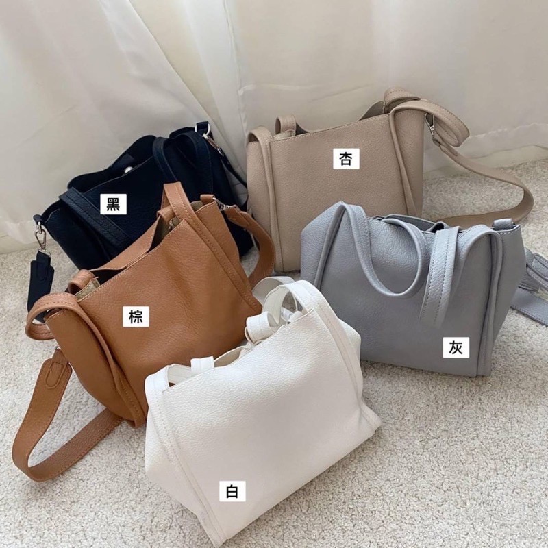 ‼️全色現貨 下單隔天出‼️♡♥ 韓國同款🍂知性美軟皮革兩用包✦-細節圖4