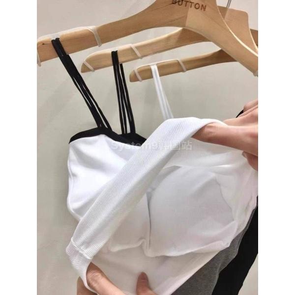 現貨❗️ // 配色邊平口BRA TOP ～-細節圖8