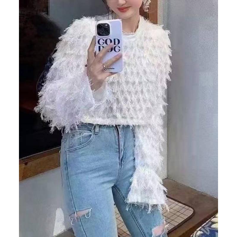 現貨🔥FSY 直播熱賣款 // 質感水洗割破巨彈淺色牛仔長褲👖-細節圖5