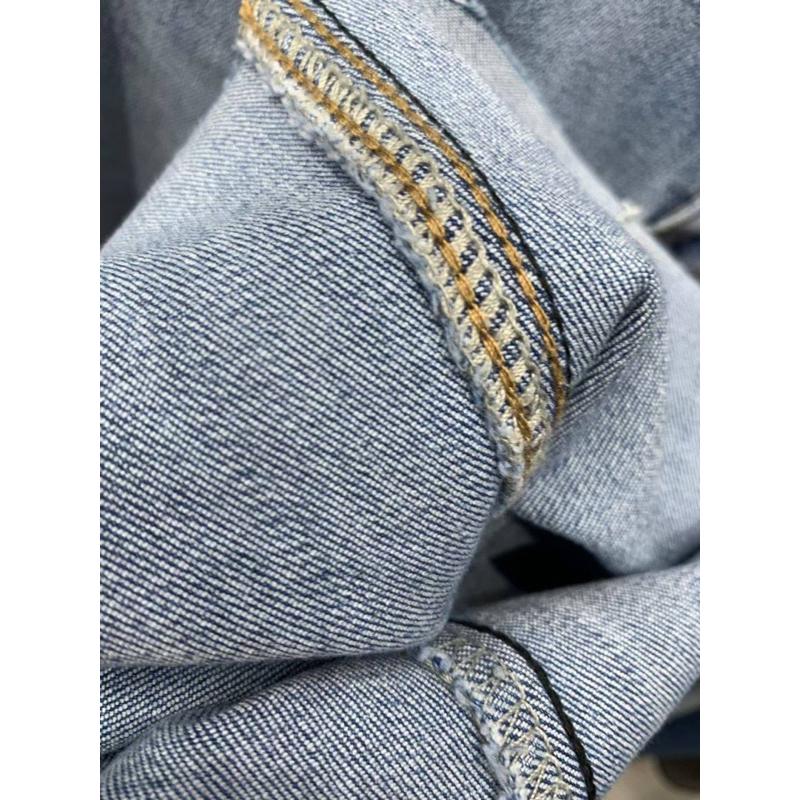 現貨🔥FSY 直播熱賣款 // 質感水洗割破巨彈淺色牛仔長褲👖-細節圖8