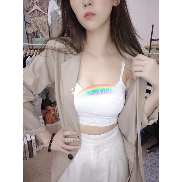 ❗️本賣場最集中 冰絲涼感雙肩帶小可愛 （肩帶不可調長短）-細節圖5