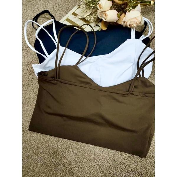 ❗️本賣場最集中 冰絲涼感雙肩帶小可愛 （肩帶不可調長短）-細節圖7