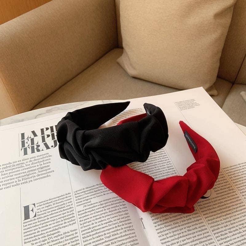 復古斜紋抓皺髮箍-一組$ 210🤍-細節圖4