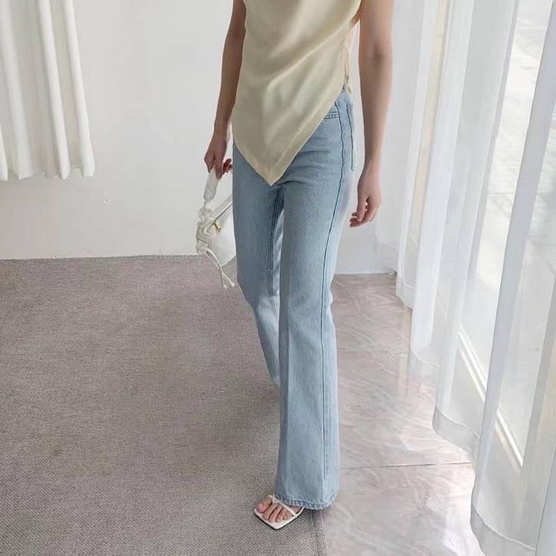 限時降價🔥現貨❗️[FSY]無人能敵的微喇叭全彈高腰牛仔褲#6230-細節圖2