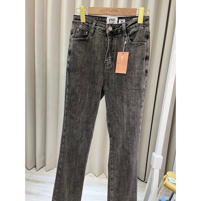 限時降價🔥現貨❗️[FSY]無人能敵的微喇叭全彈高腰牛仔褲#6230-規格圖7
