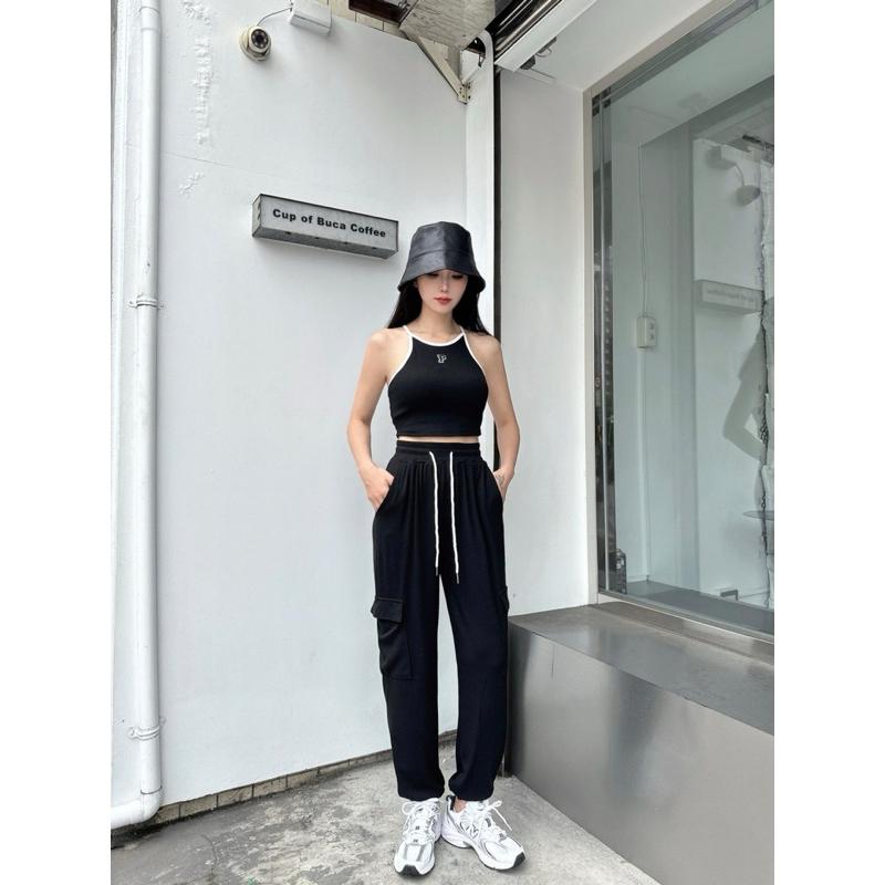 [Y.S ONI ] 現貨 🛒 獨家新款-工裝縮口褲套裝-細節圖5