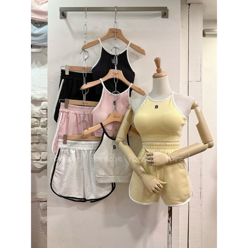 [Y.S ONI ] 現貨 🚚獨家新款-削肩撞色短褲套-細節圖3