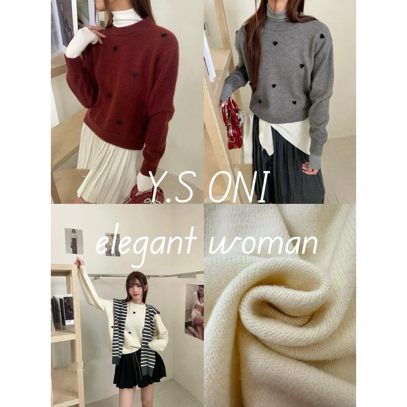 [Y.S ONI ]等到貨中⌛️立體愛心套頭針織衫-細節圖5