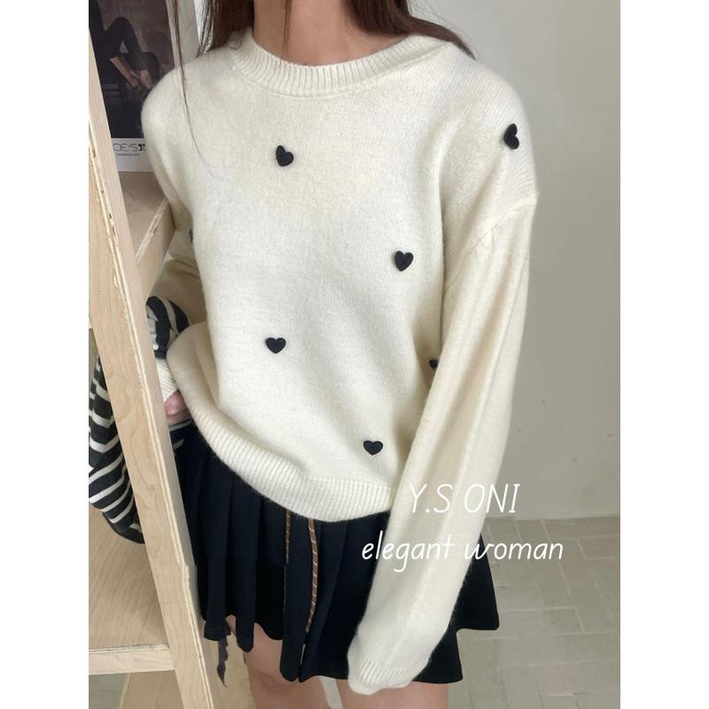 [Y.S ONI ]等到貨中⌛️立體愛心套頭針織衫-細節圖7
