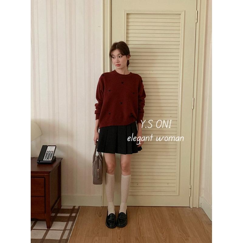 [Y.S ONI ]等到貨中⌛️立體愛心套頭針織衫-細節圖8