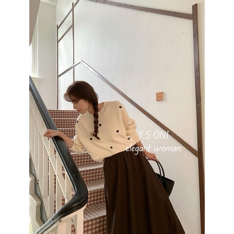 [Y.S ONI ]等到貨中⌛️立體愛心套頭針織衫-細節圖9