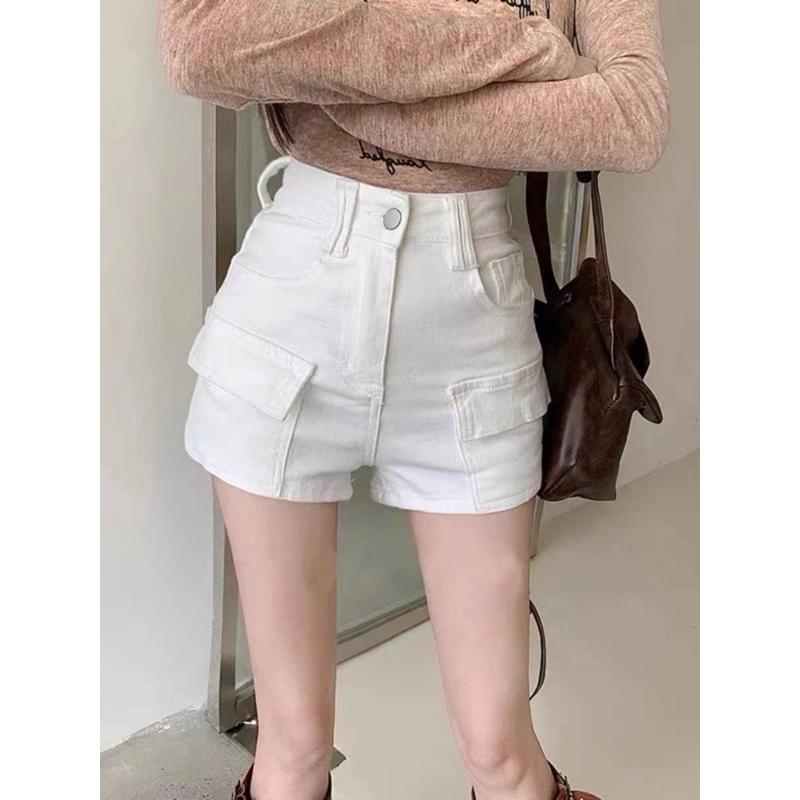 [Y.S ONI ] 現貨 🛒紅標馮小姐-甜酷雙口袋工裝短褲#3687-細節圖2