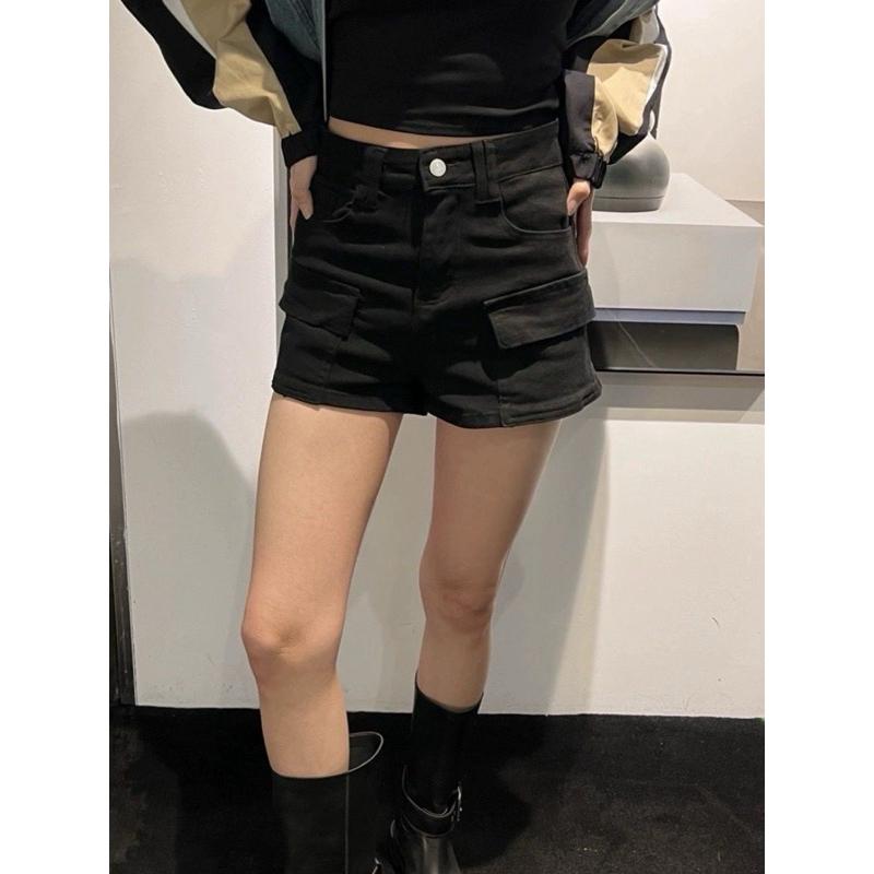 [Y.S ONI ] 現貨 🛒紅標馮小姐-甜酷雙口袋工裝短褲#3687-細節圖6