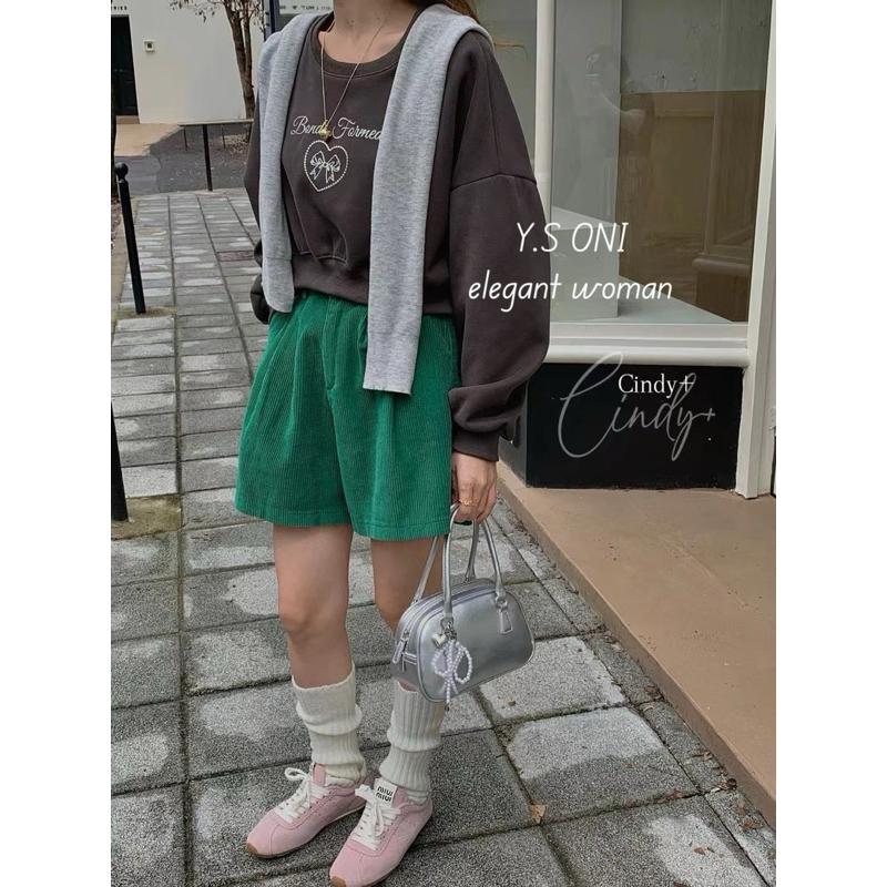 [Y.S ONI ]現貨-《韓國egg》刺繡愛心蝴蝶短版衛衣-細節圖6