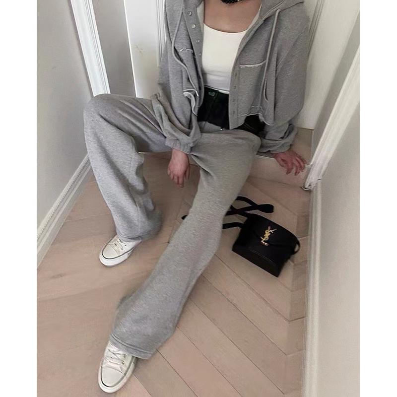 [Y.S ONI] 現貨 🛒韓國歐膩風休閒連帽長褲套裝-細節圖5