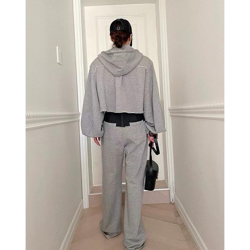 [Y.S ONI] 現貨 🛒韓國歐膩風休閒連帽長褲套裝-細節圖6