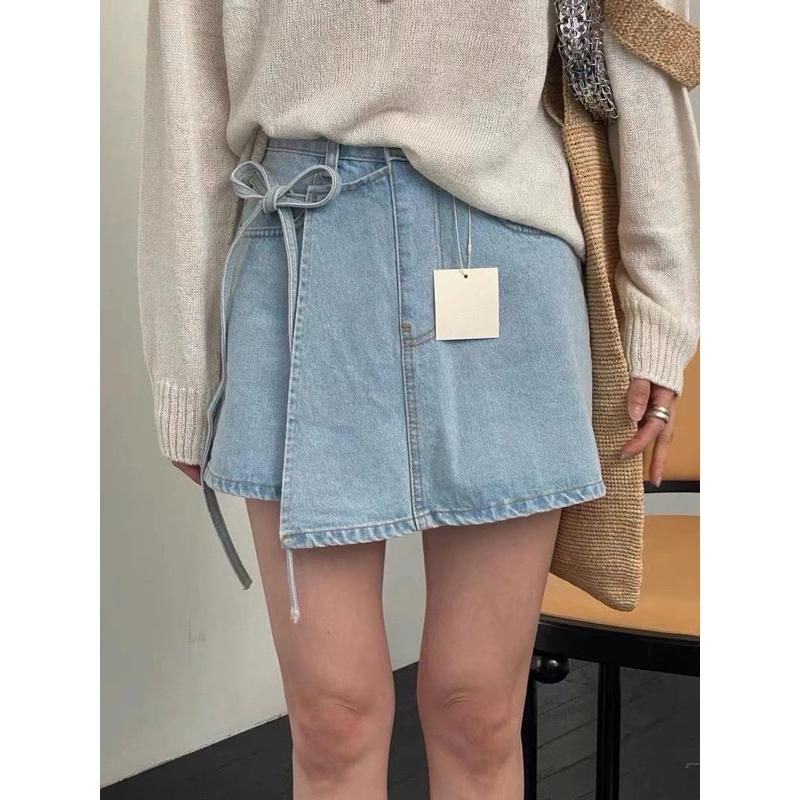 [Y.S ONI ] 現貨 🛒KS-綁帶造型短褲裙#3867#褲裙#韓國#綁帶#高腰#顯瘦-細節圖5