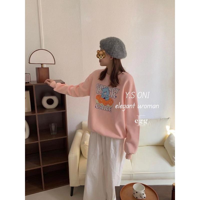 [Y.S ONI]現貨-《韓國egg》甜甜圈小熊衛衣-細節圖2