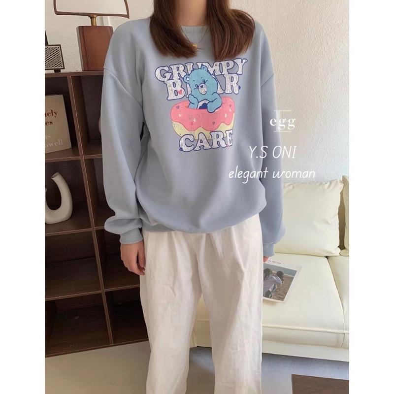 [Y.S ONI]現貨-《韓國egg》甜甜圈小熊衛衣-細節圖4