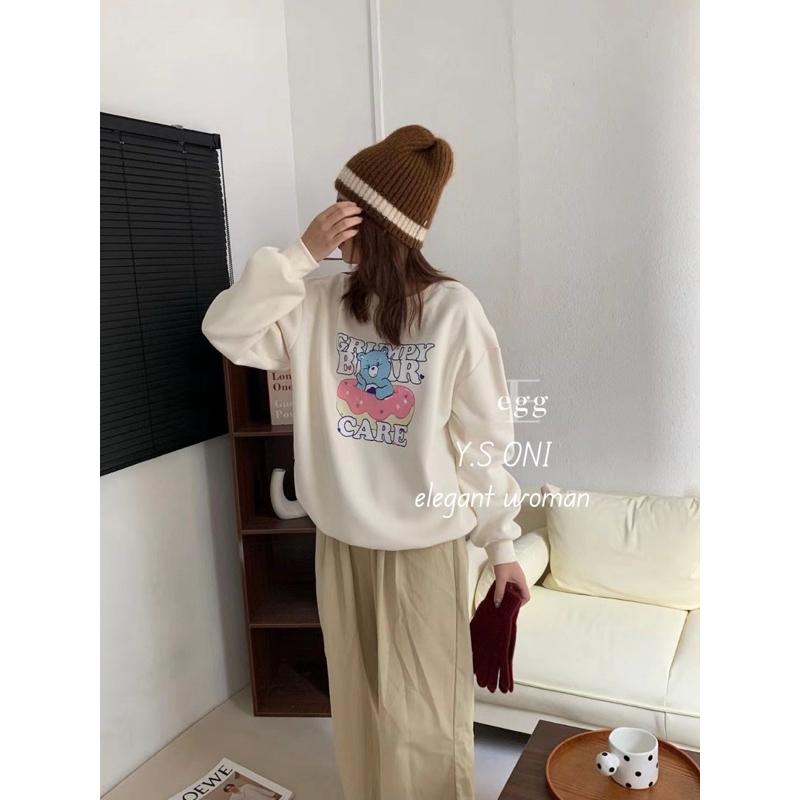[Y.S ONI]現貨-《韓國egg》甜甜圈小熊衛衣-細節圖5