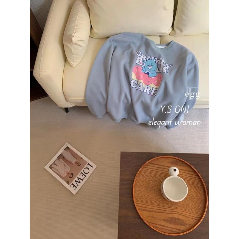 [Y.S ONI]現貨-《韓國egg》甜甜圈小熊衛衣-細節圖6