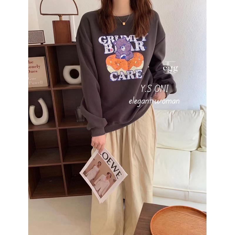 [Y.S ONI]現貨-《韓國egg》甜甜圈小熊衛衣-細節圖8