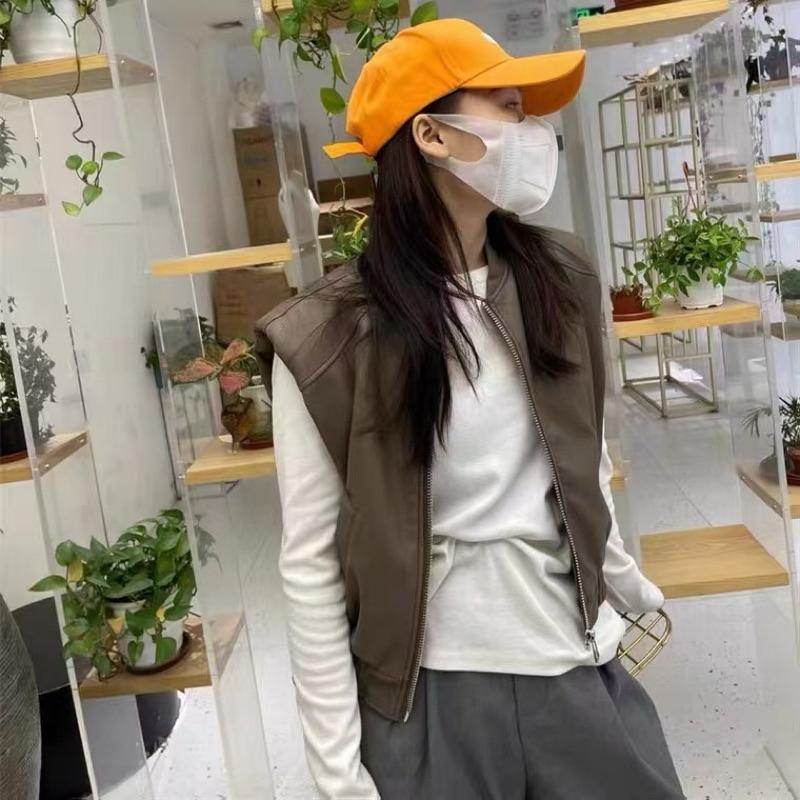 [Y.S ONI]現貨-帥氣皮革拉鍊背心-細節圖6