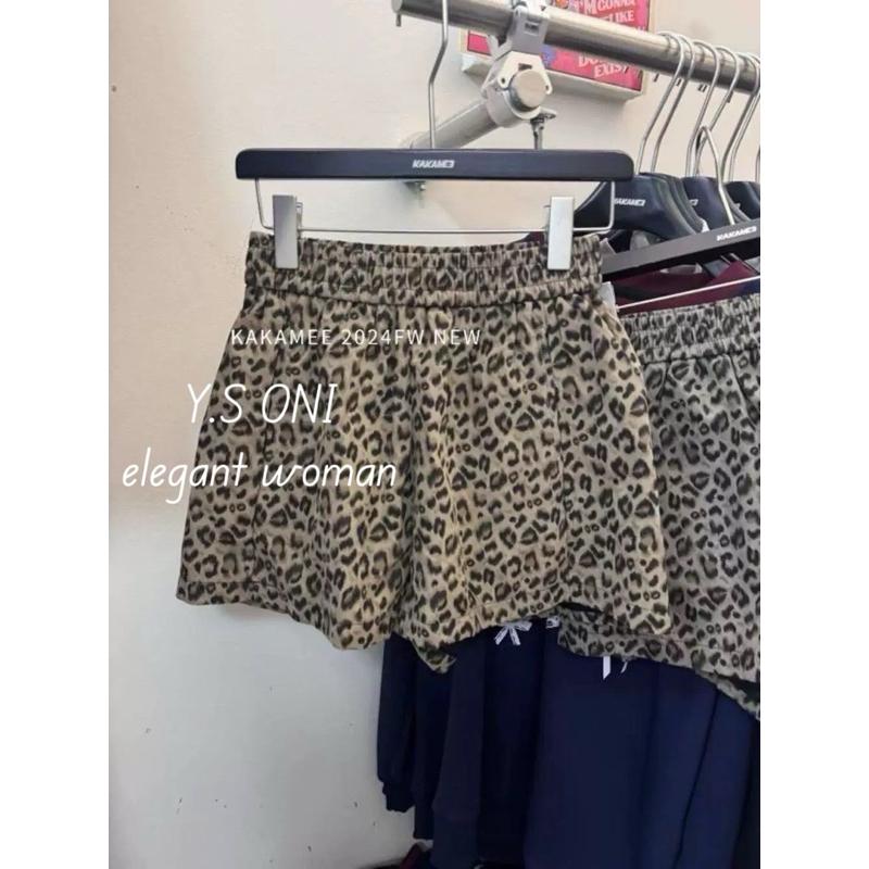 [Y.S ONI ]等到貨中⌛️霧面豹紋全腰鬆緊短褲🐆-細節圖8