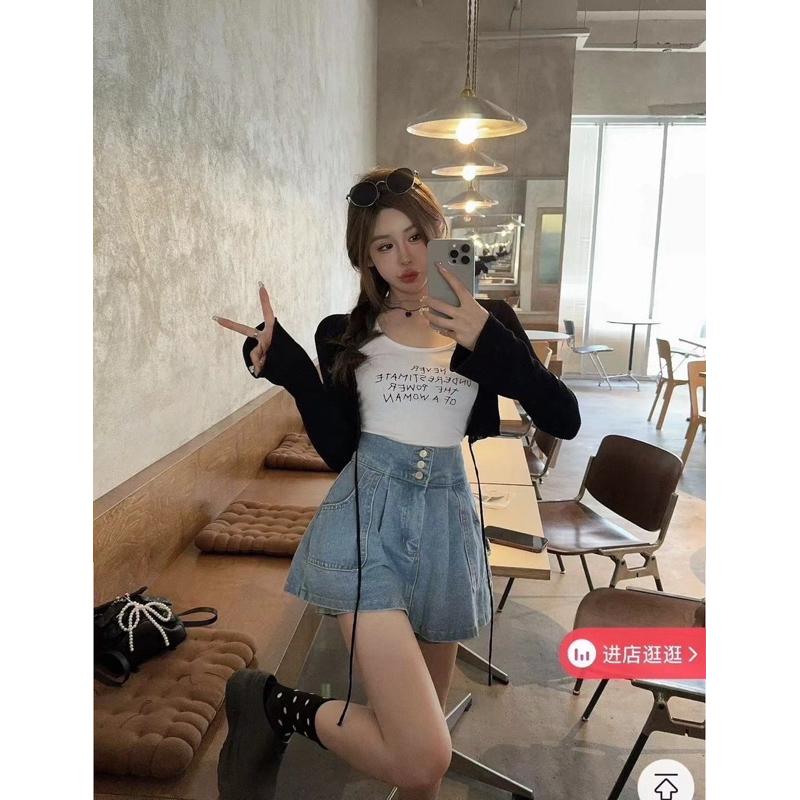 [Y.S ONI ]售完斷貨🛒KS青春女團A字散擺褲裙#3861#高腰#無彈#顯瘦#A字#褲裙-細節圖9